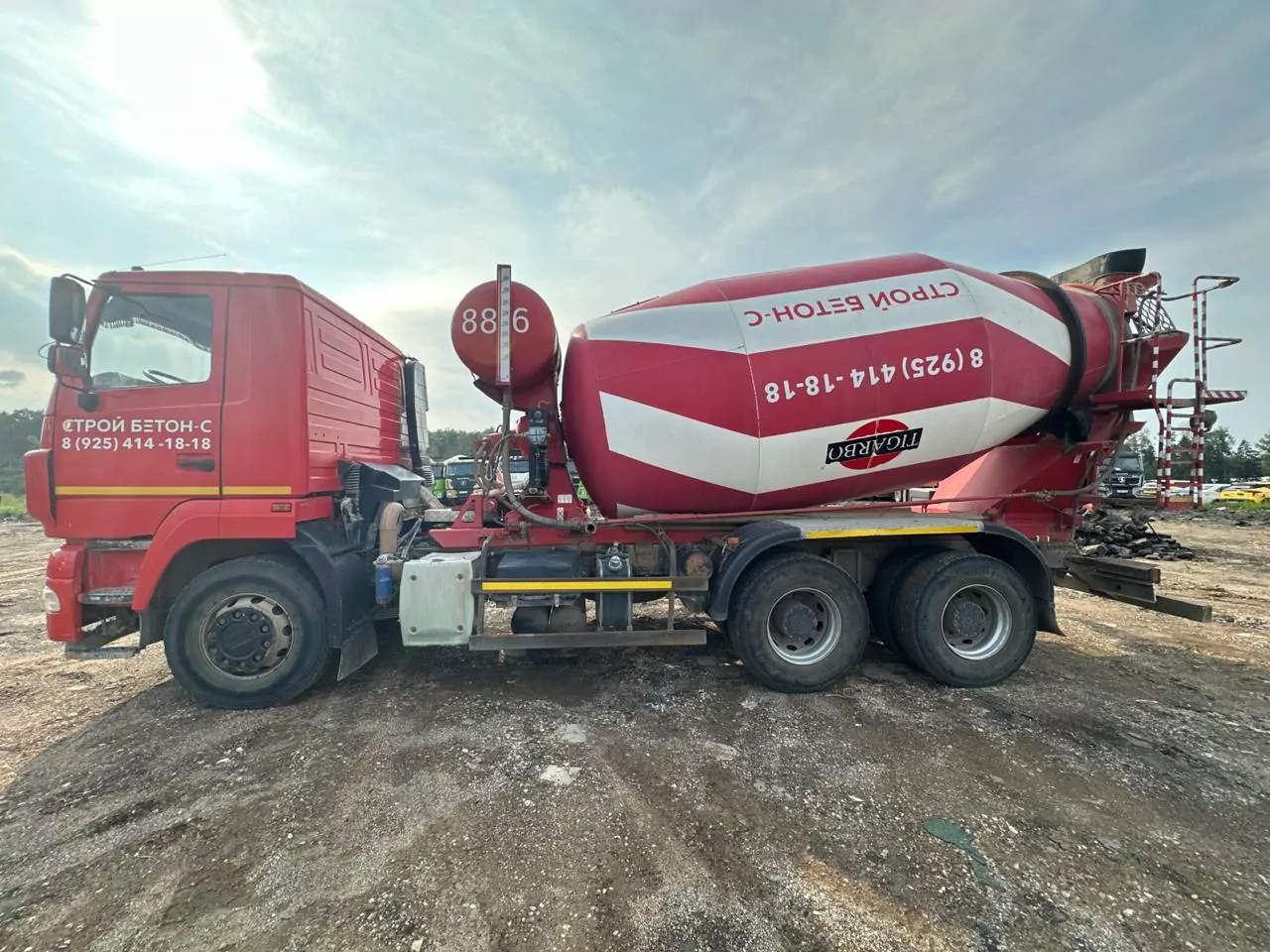 TIGARBO 69366J на шасси МАЗ 6312 6x4 Автобетоносмеситель