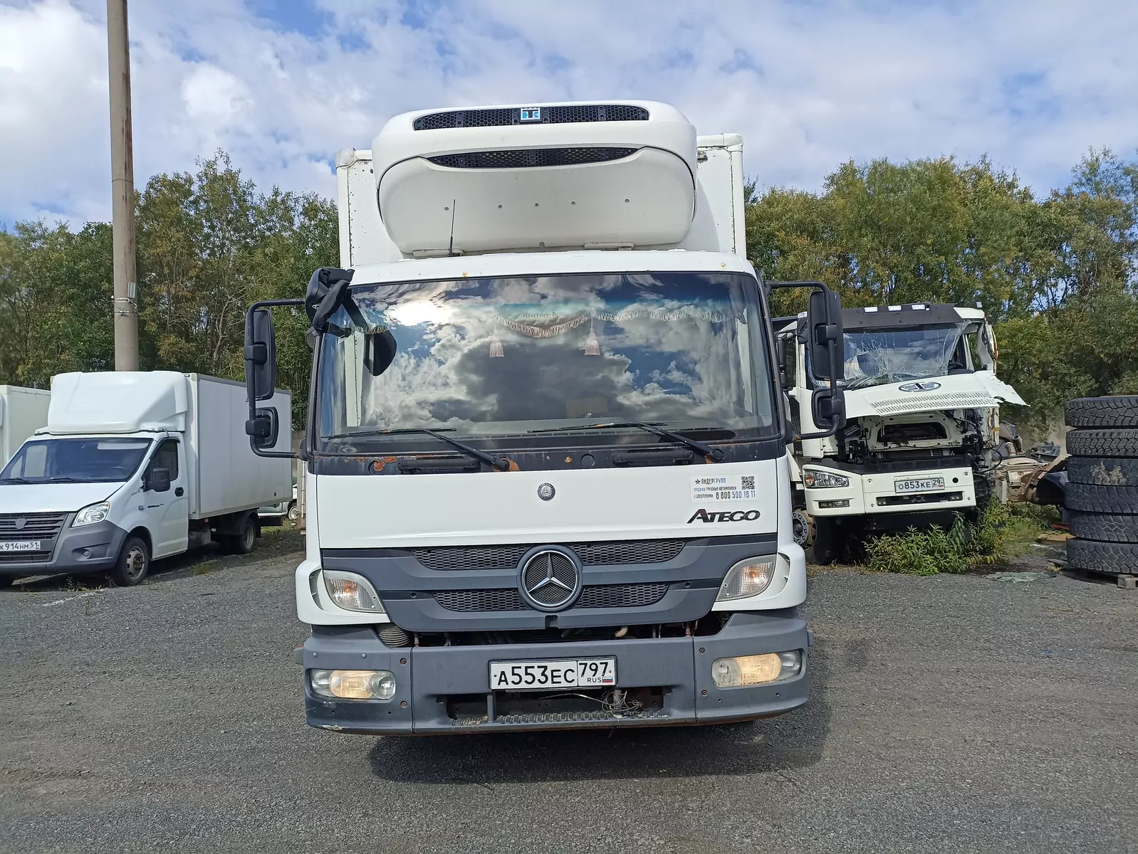 Mercedes-Benz ATEGO 4x2 Изотермический/рефрижератор с гидробортом