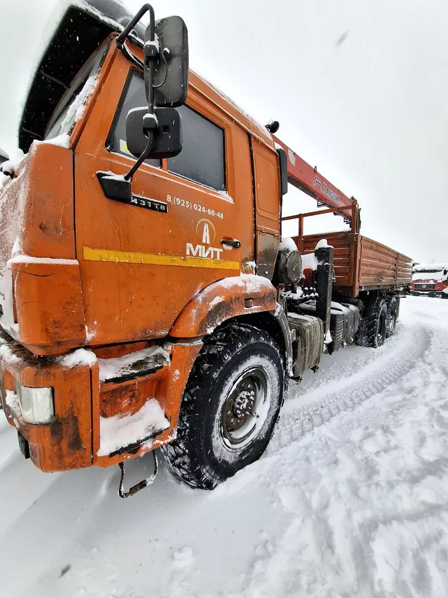 СПМ 732407 на шасси КамАЗ 43118 6x6 Бортовой с КМУ