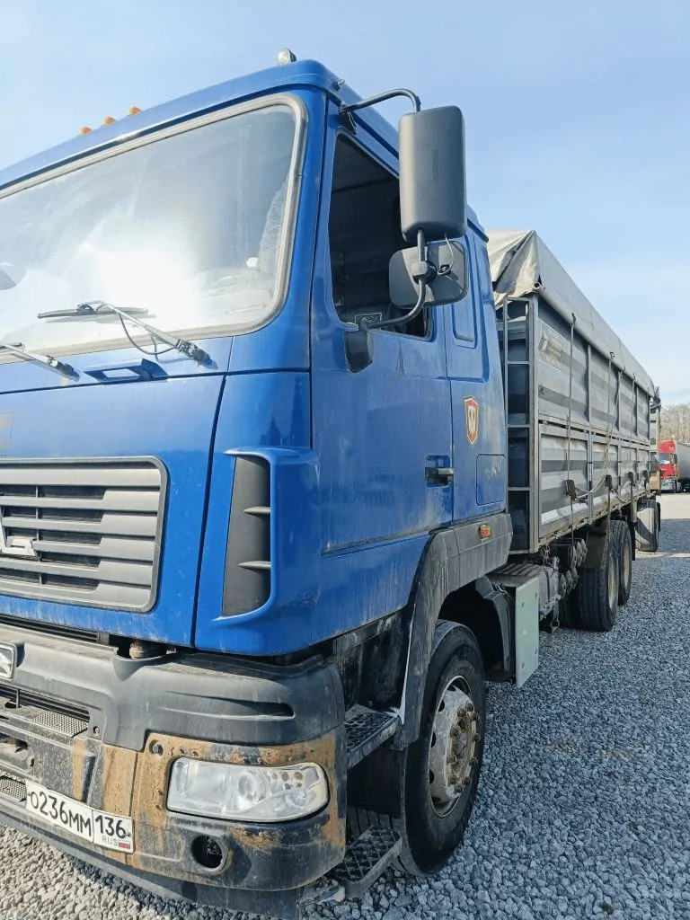 МЕТАЛЛСТРОЙ64 553544 на шасси МАЗ 6312 6x4 Зерновоз