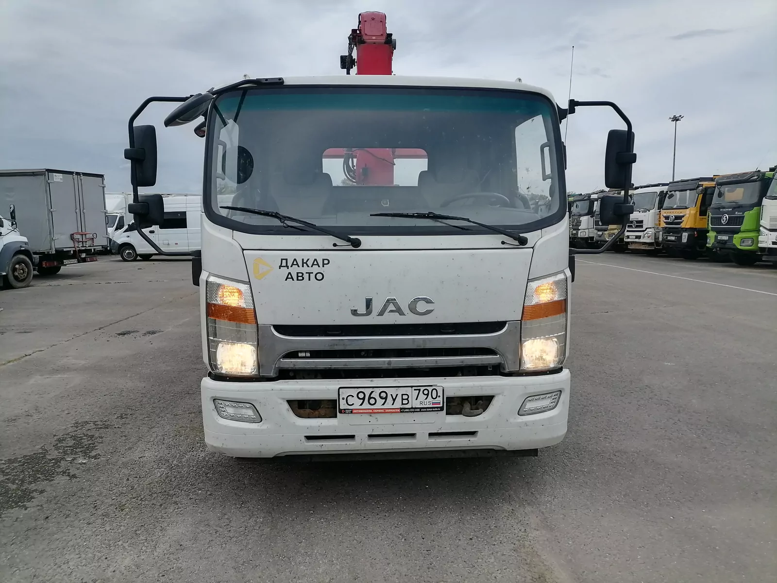 JAC N120 Бортовой с КМУ